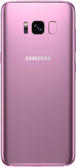 Samsung Pink Smartphone Back View PNG image