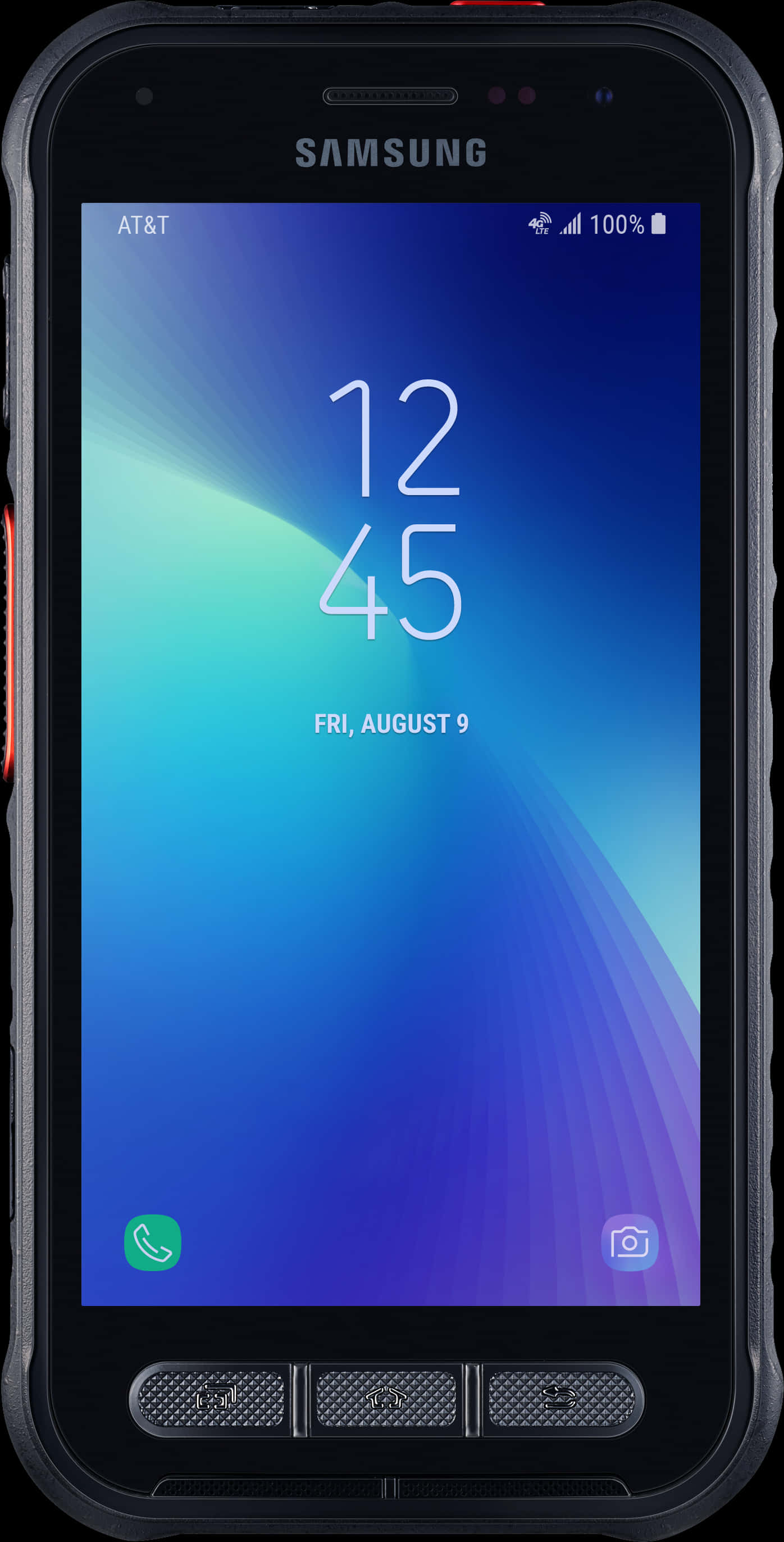 Samsung Rugged Smartphone Display PNG image