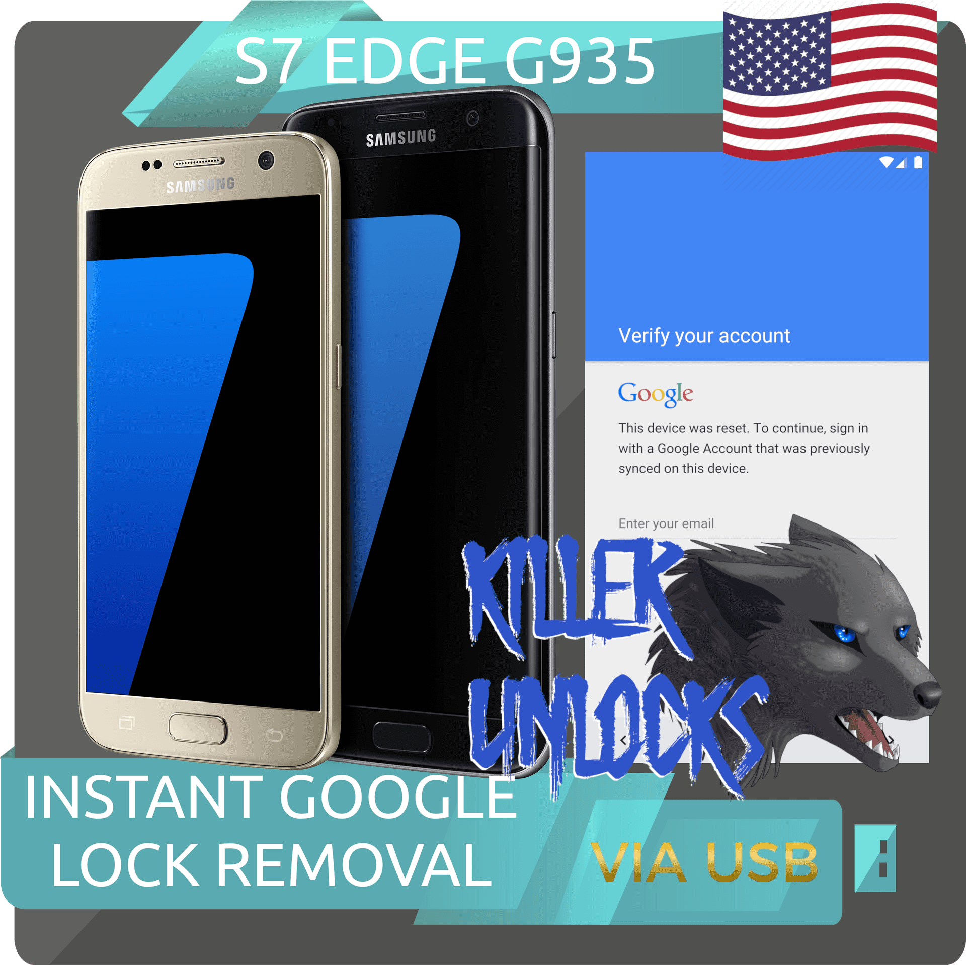 Samsung S7 Edge G935 Google Lock Removal Ad PNG image