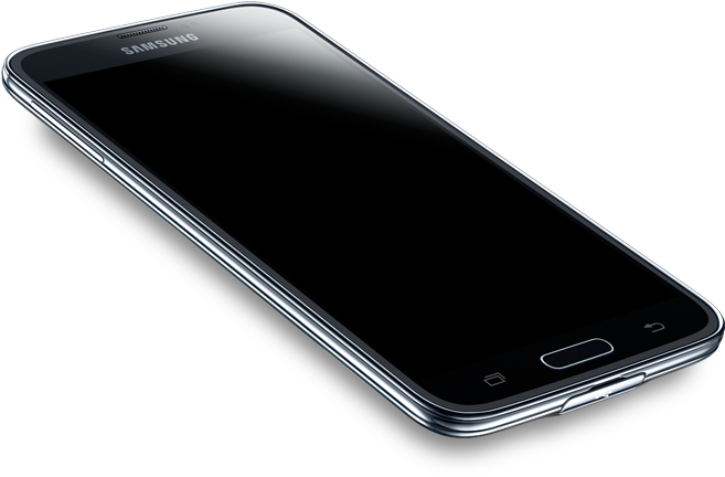 Samsung Smartphone Angled View PNG image