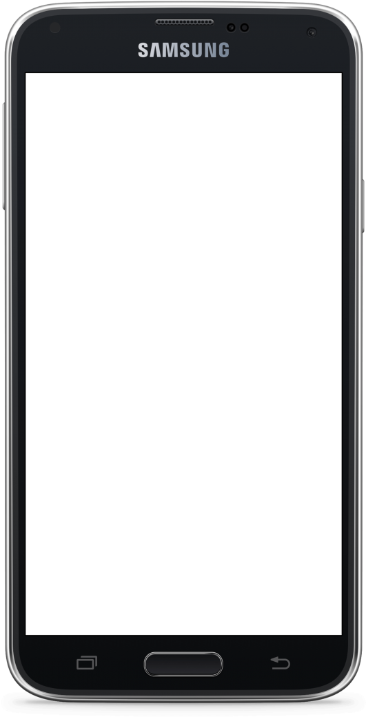 Samsung Smartphone Blank Screen PNG image