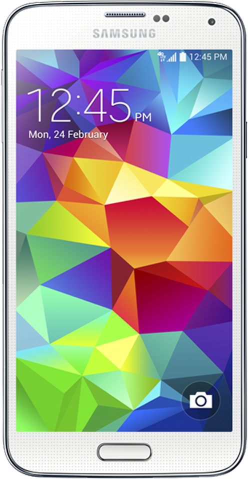 Samsung Smartphone Colorful Display PNG image