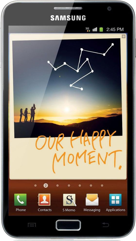 Samsung Smartphone Happy Moment Wallpaper PNG image