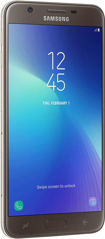 Samsung Smartphone Lock Screen Display PNG image