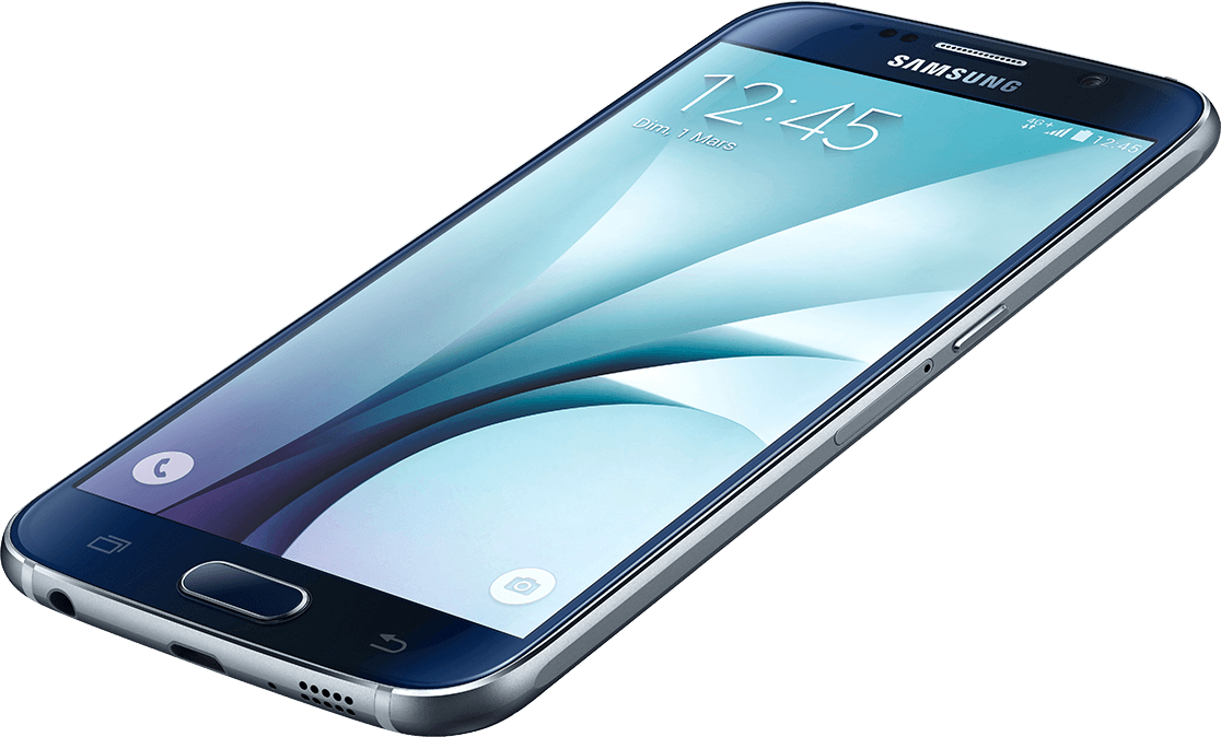 Samsung Smartphoneon Display PNG image