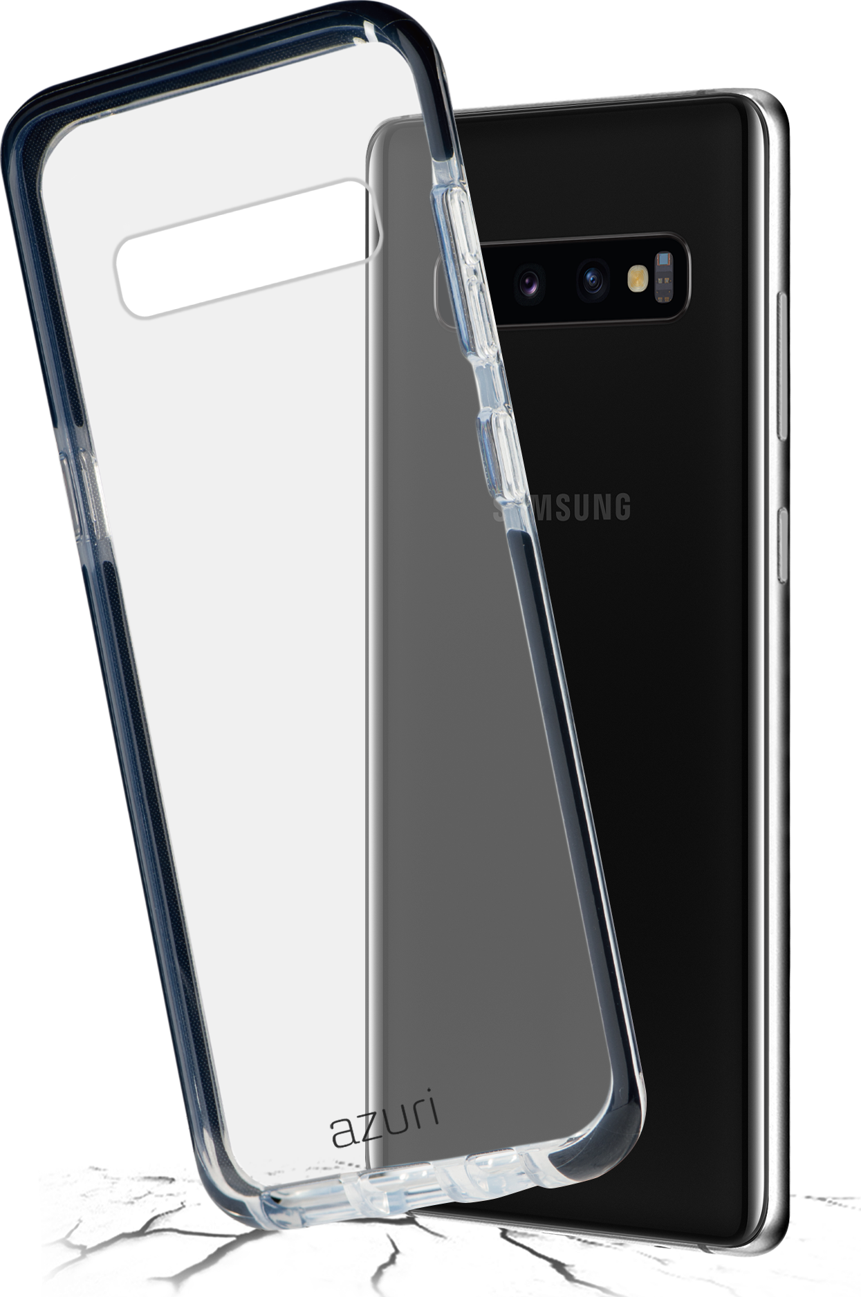 Samsung Smartphonewith Clear Case PNG image