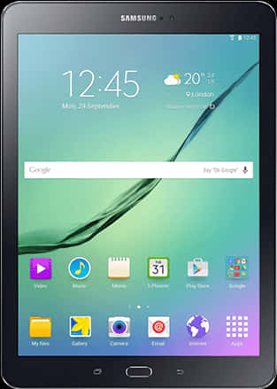 Samsung Tablet Display Interface PNG image
