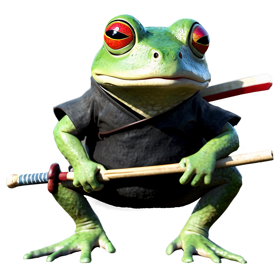 Samurai Frog Png Jnx72 PNG image