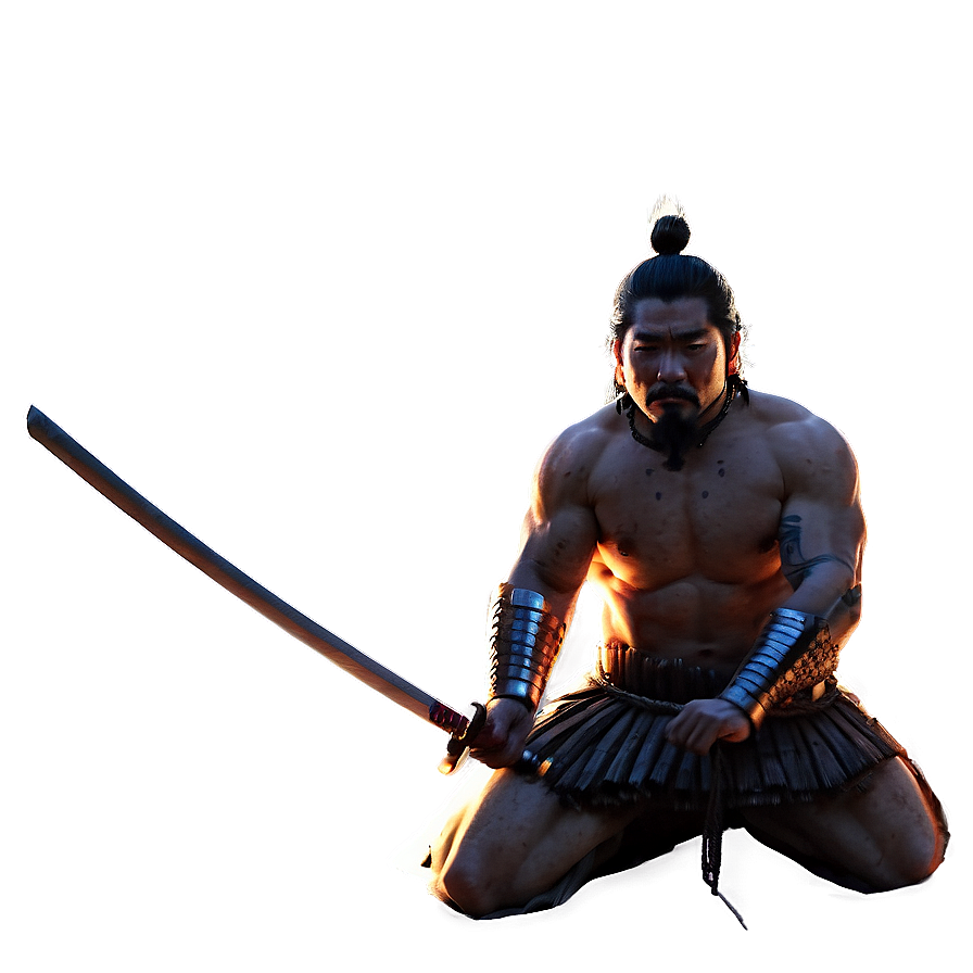 Samurai In Fire Png 9 PNG image