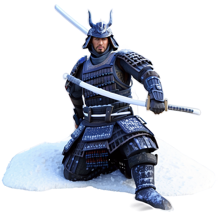 Samurai In Snow Png Byd74 PNG image