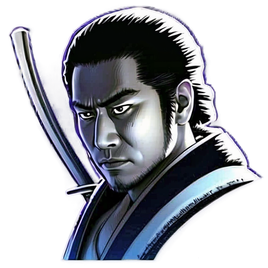 Samurai In Snow Png Frn PNG image