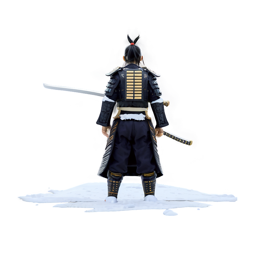 Samurai In Snow Png Hkk18 PNG image