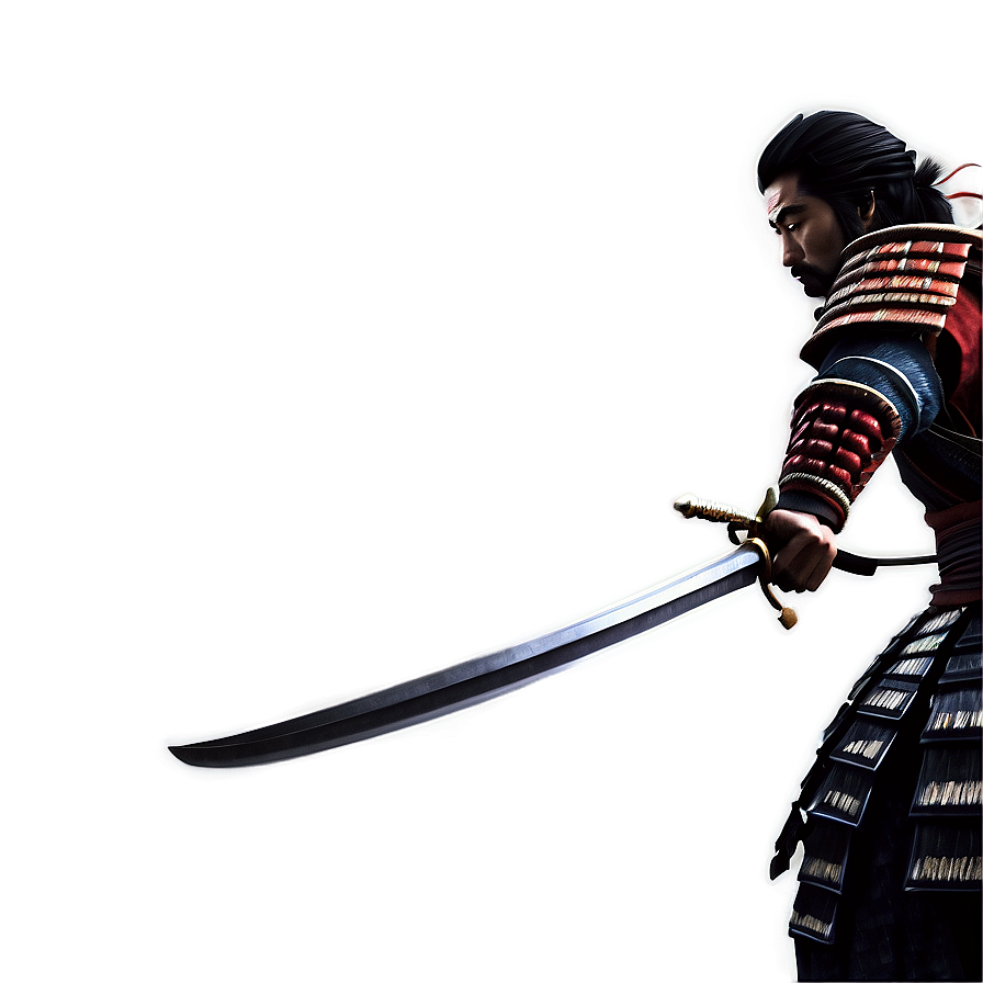 Samurai Warrior Art Png Mso23 PNG image