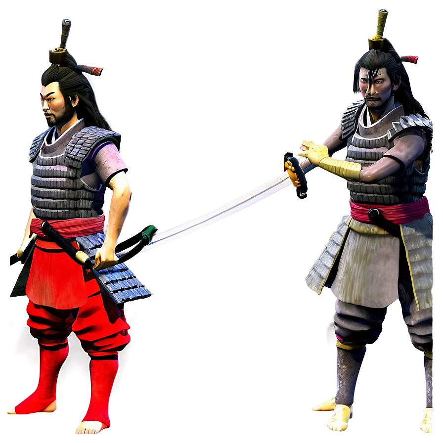 Samurai With Naginata Png Bvb PNG image