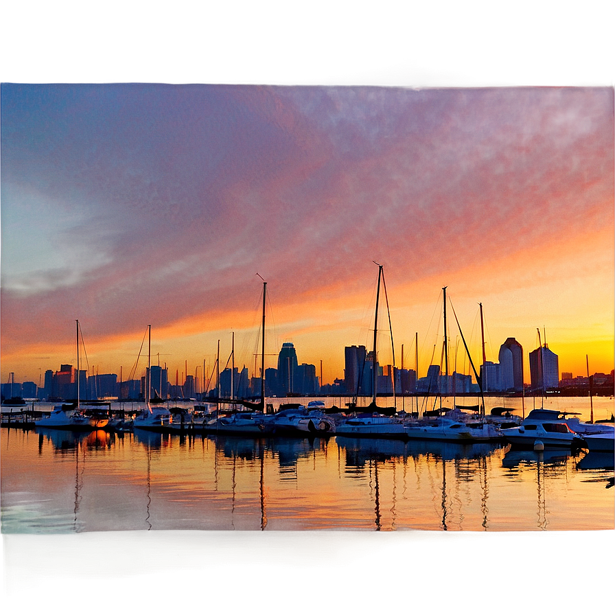 San Diego Harbor Sunset Png Lyi PNG image