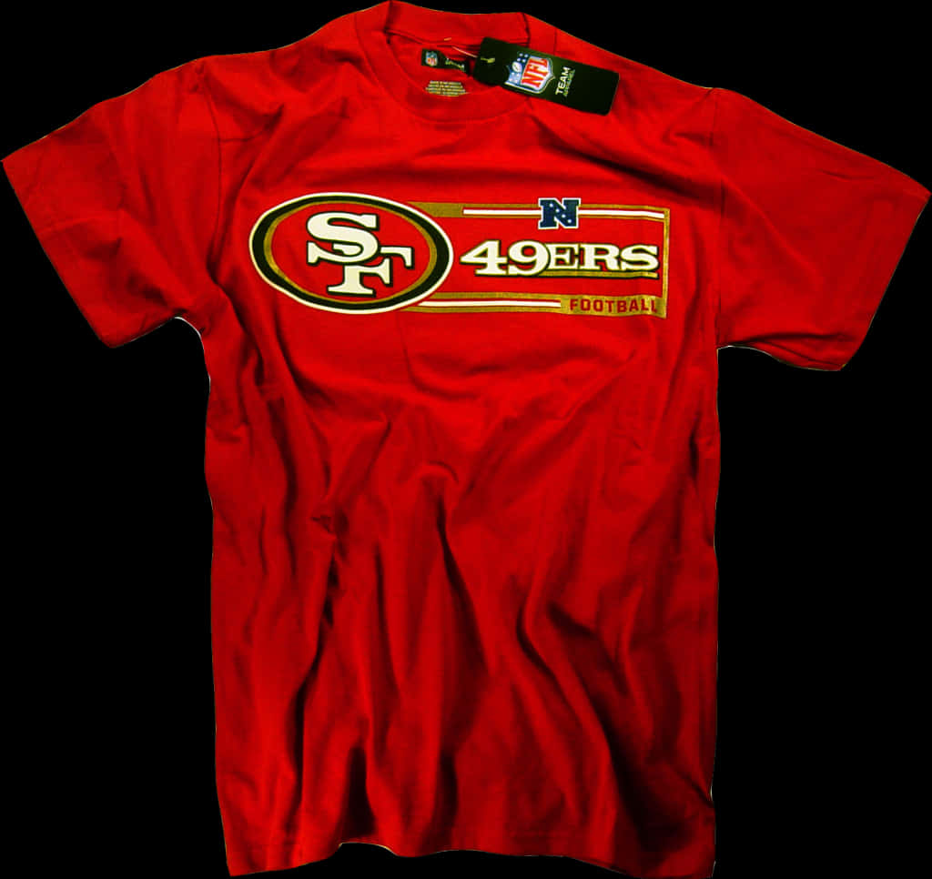 San Francisco49ers Red T Shirt PNG image