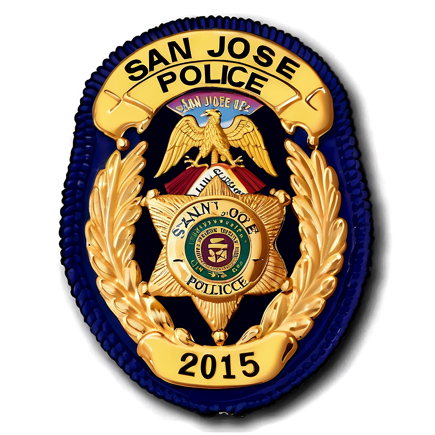 San Jose Police Department Badge Png 06252024 PNG image