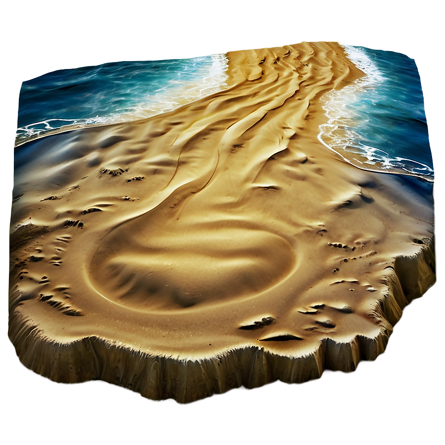 Sand And Water Interface Png Orj73 PNG image