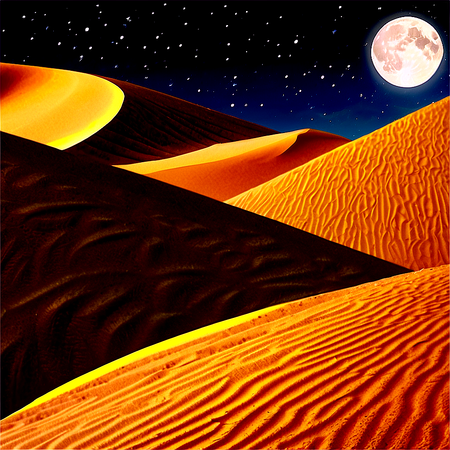 Sand Dunes At Night Png Xlk PNG image