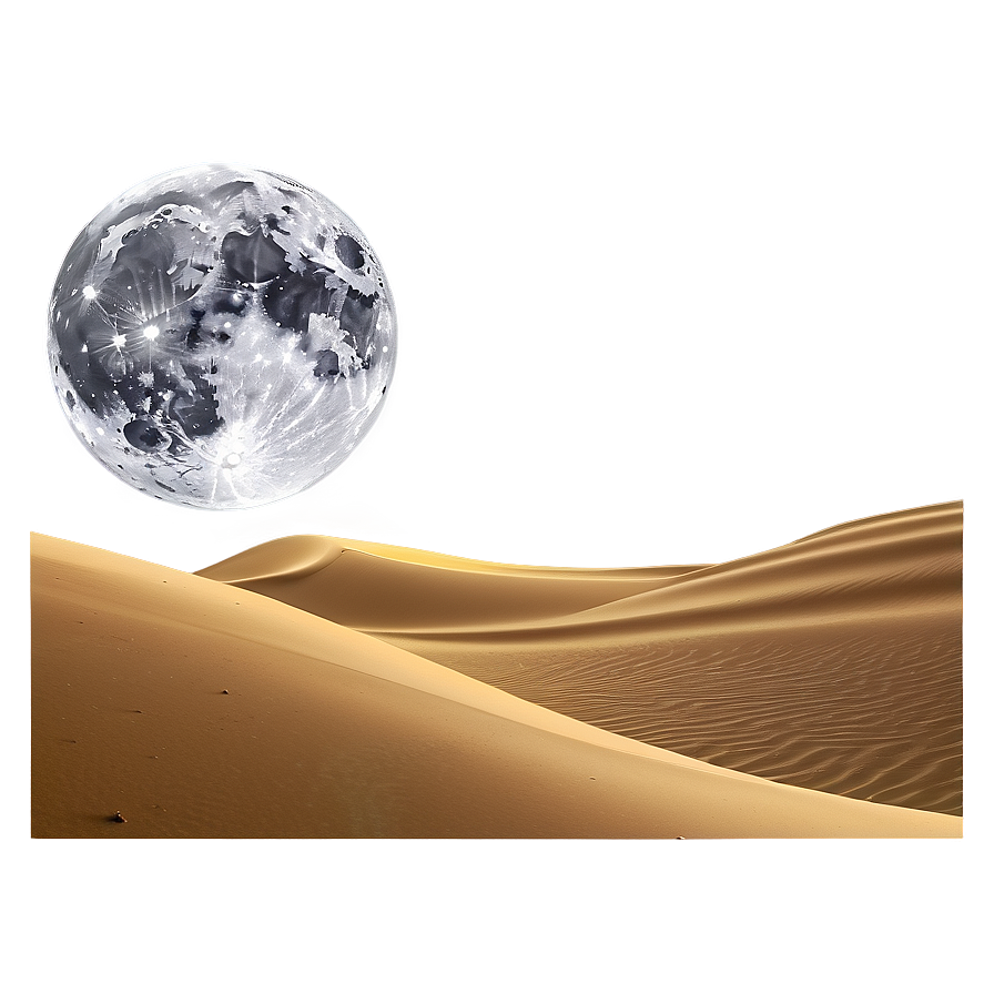 Sand Dunes In Moonlight Png 06292024 PNG image