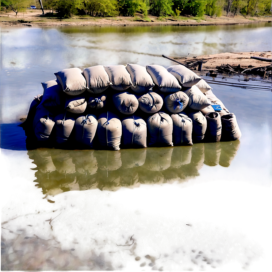 Sandbags For Riverbanks Png 06282024 PNG image