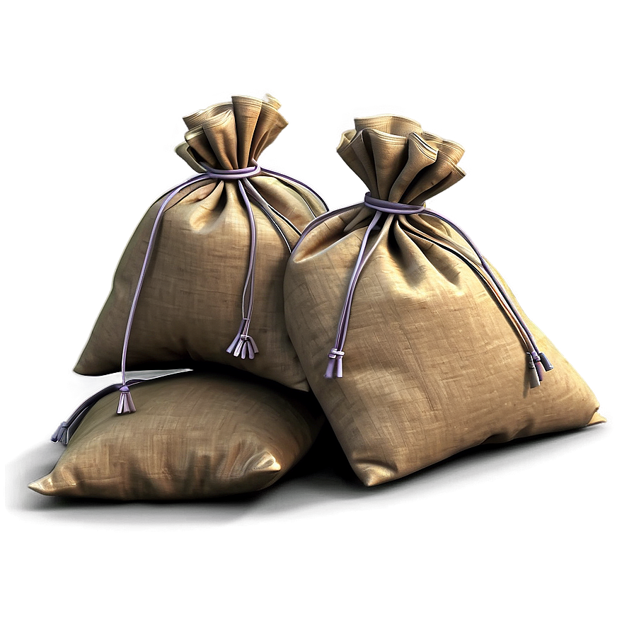 Sandbags With Ties Png Vfq52 PNG image