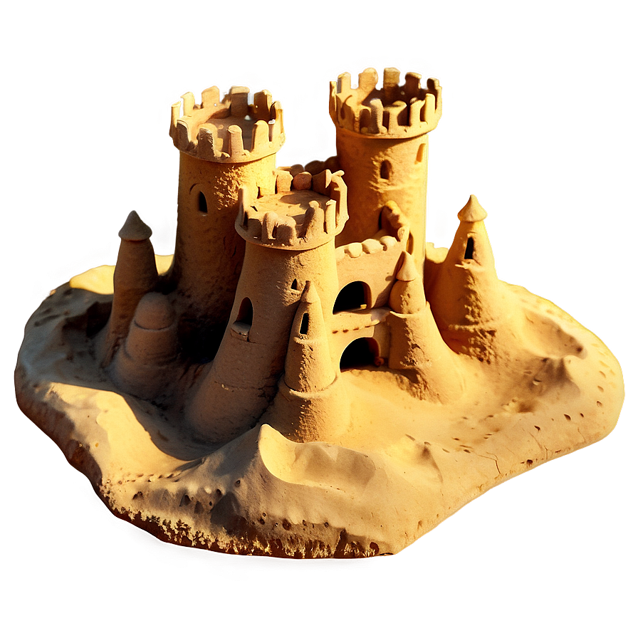 Sandcastle At Sunset Png Qnv70 PNG image