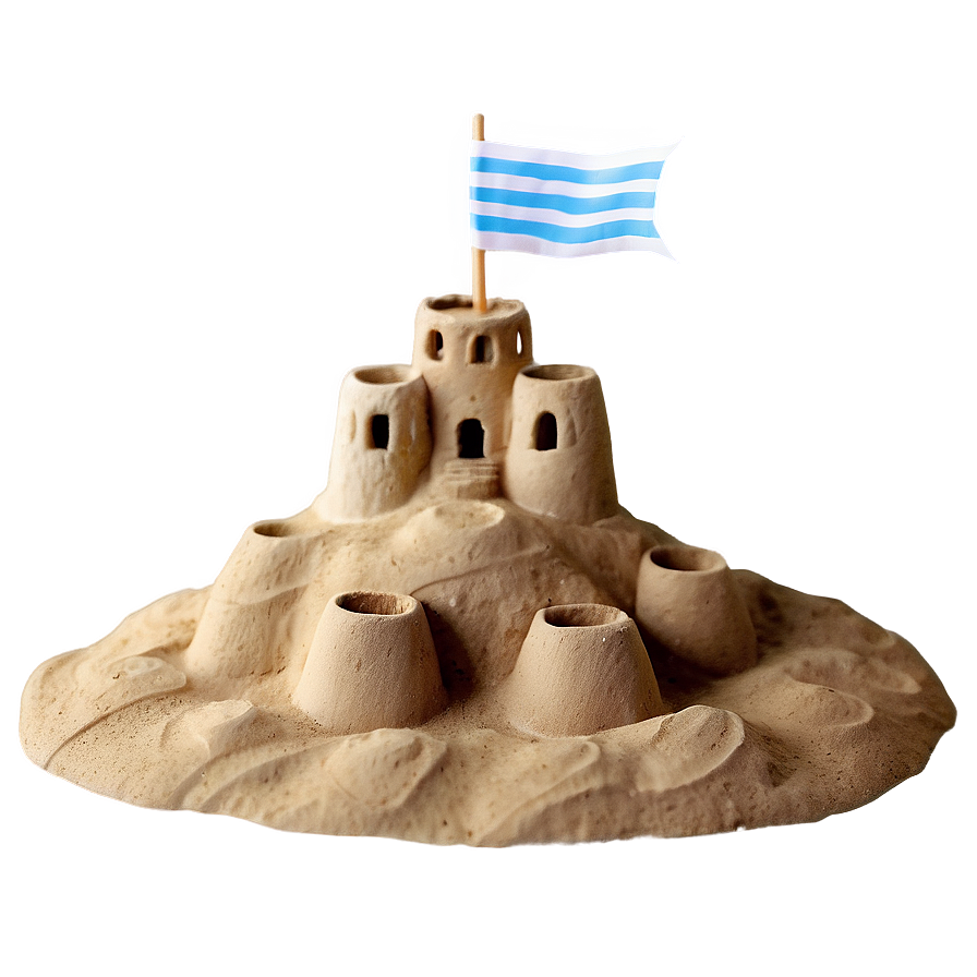 Sandcastle By The Sea Png 06212024 PNG image