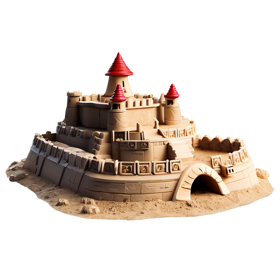 Sandcastle Fortress Png Des PNG image