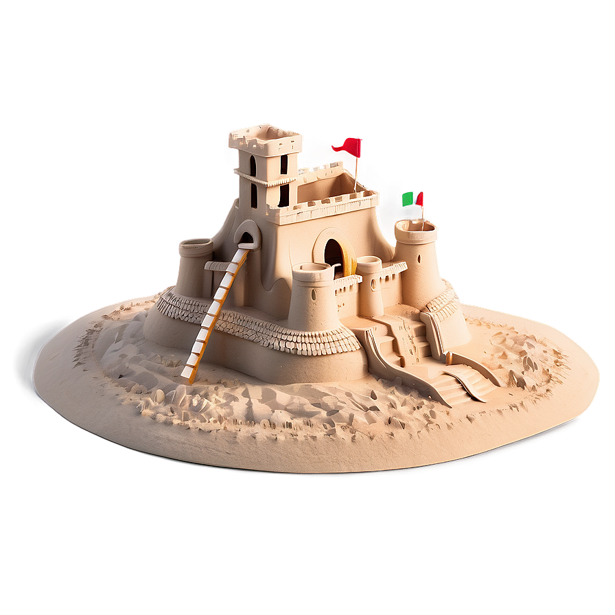 Sandcastle On Beach Png Qtt87 PNG image