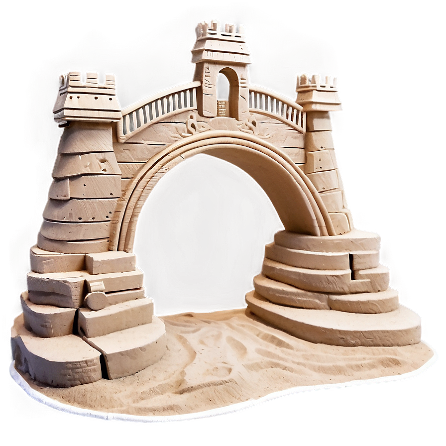 Sandcastle With Bridge Png 06212024 PNG image