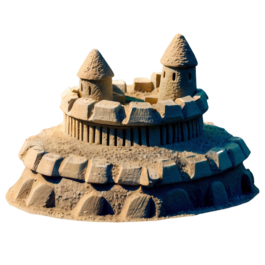 Sandy Beach Sandcastle Building Png Chg46 PNG image