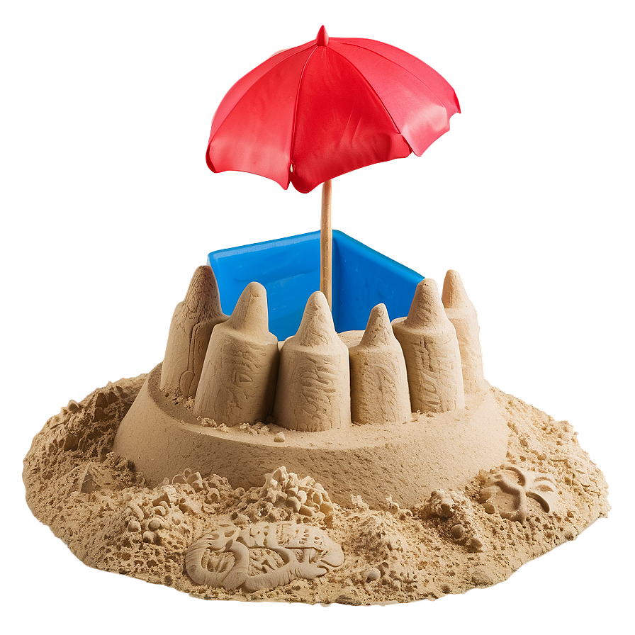 Sandy Beach Sandcastle Building Png Toy PNG image