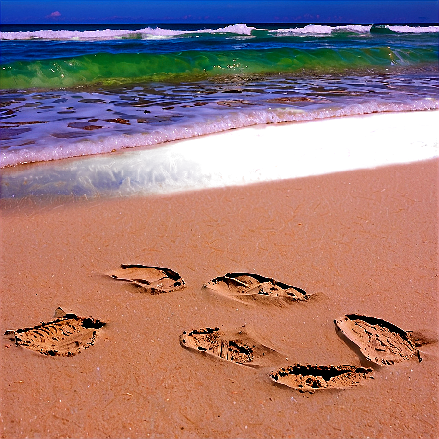 Sandy Beach Sea Turtle Tracks Png 30 PNG image