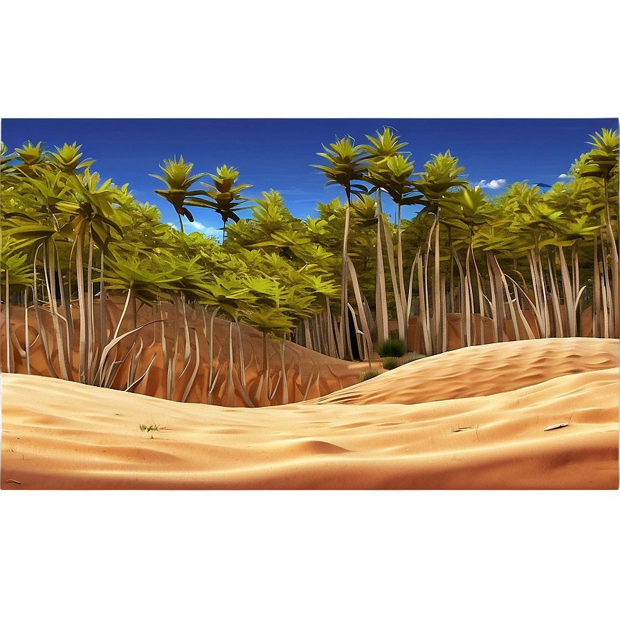 Sandy Coastal Dunes Landscape Png Ffy12 PNG image