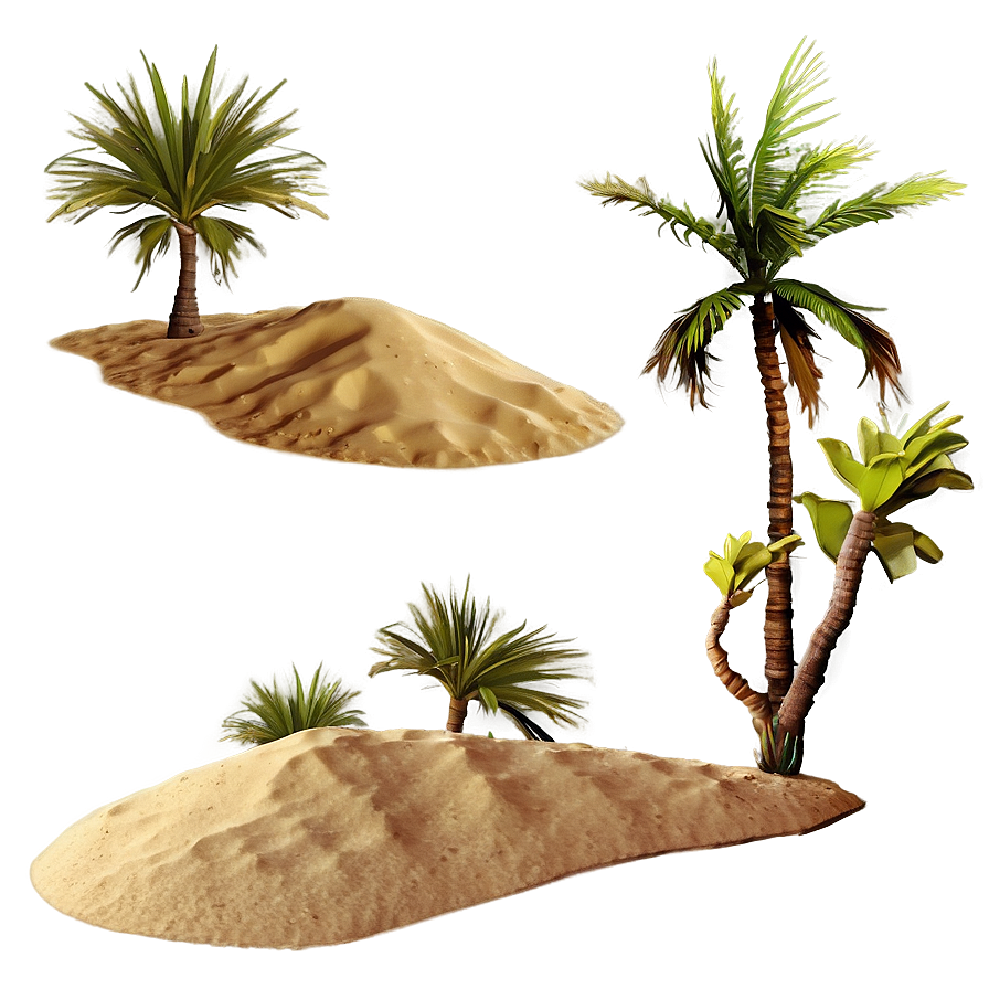 Sandy Desert Mirage Png 82 PNG image