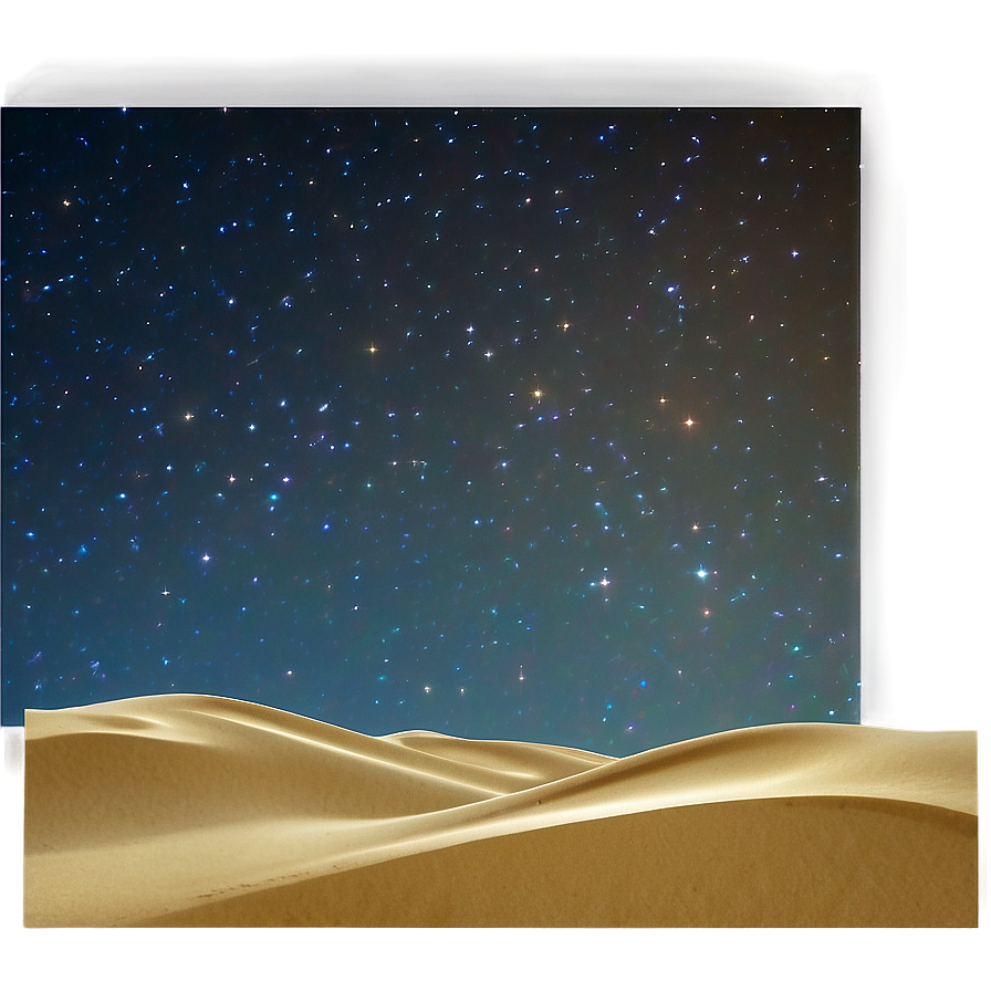 Sandy Dunes Under Starry Sky Png Igp PNG image