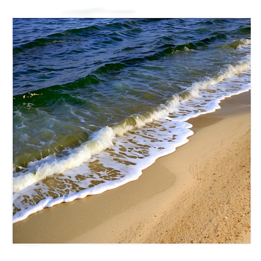 Sandy Shoreline Waves Png Qgf6 PNG image