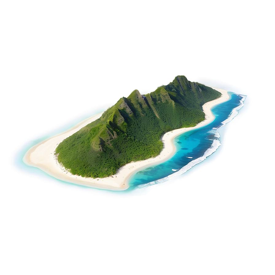 Sandy Tropical Island Png Hwc63 PNG image