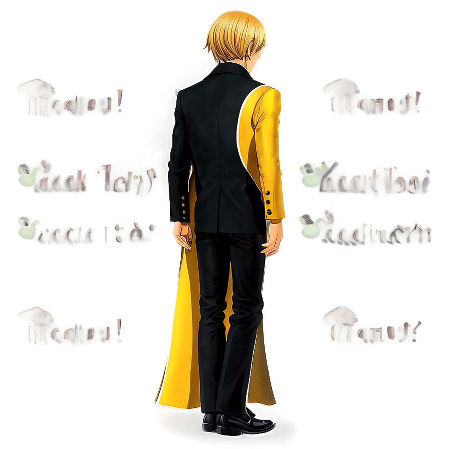 Sanji Black Leg Style Png Gtp PNG image