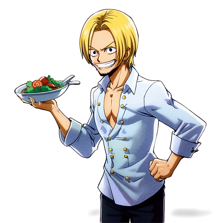 Sanji Cooking Chef Png Ohd PNG image