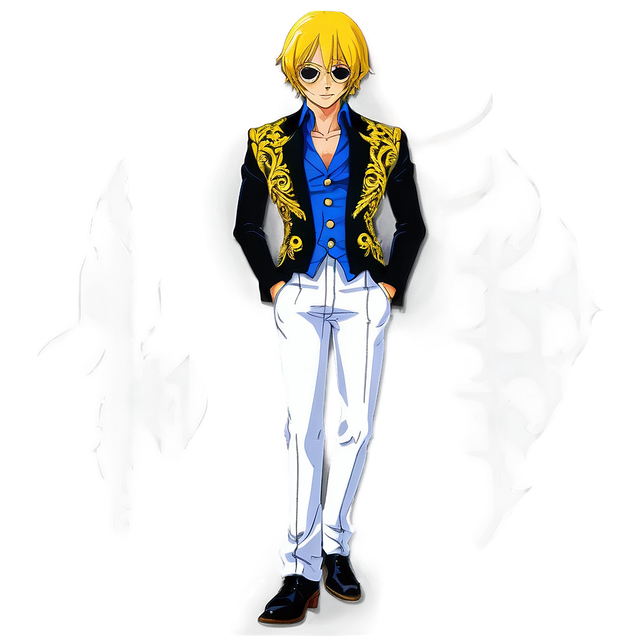 Sanji Germa 66 Suit Png Gub PNG image