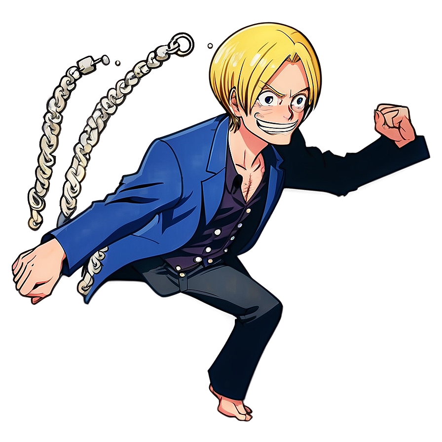 Sanji's Kick Of Love Png Orf63 PNG image