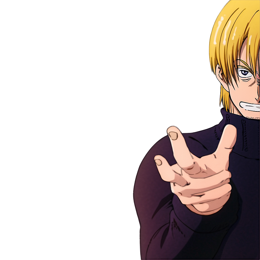 Sanji's Powerful Gaze Png Haw16 PNG image