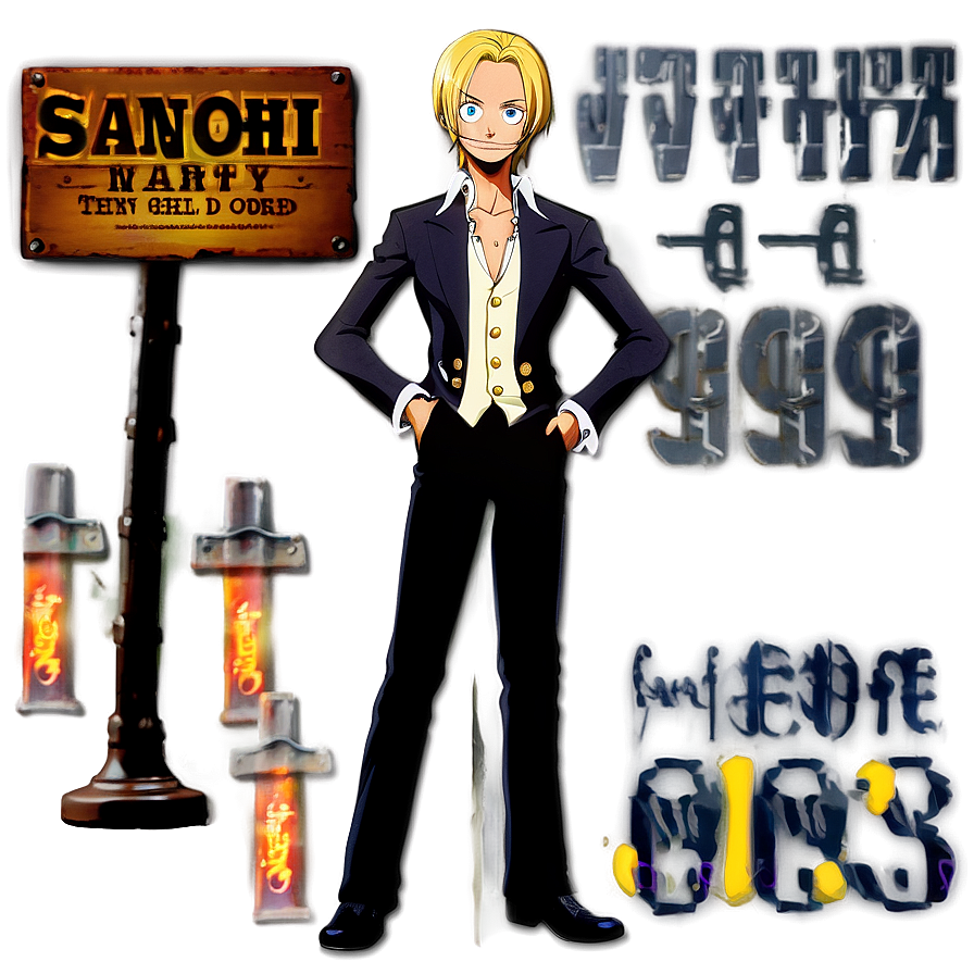 Sanji Wanted Poster Png 82 PNG image