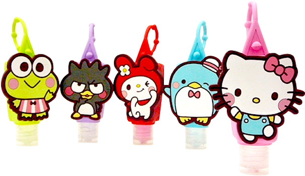 Sanrio Characters Pez Dispensers Collection PNG image