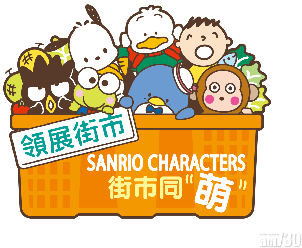 Sanrio Charactersin Basket Illustration PNG image