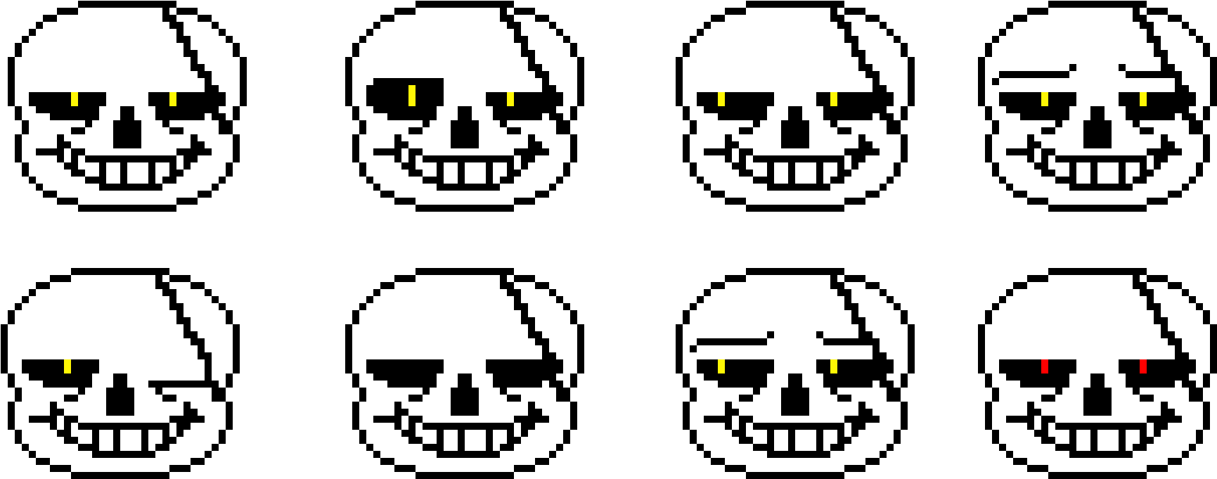 Sans_ Facial_ Expressions_ Pixel_ Art.png PNG image