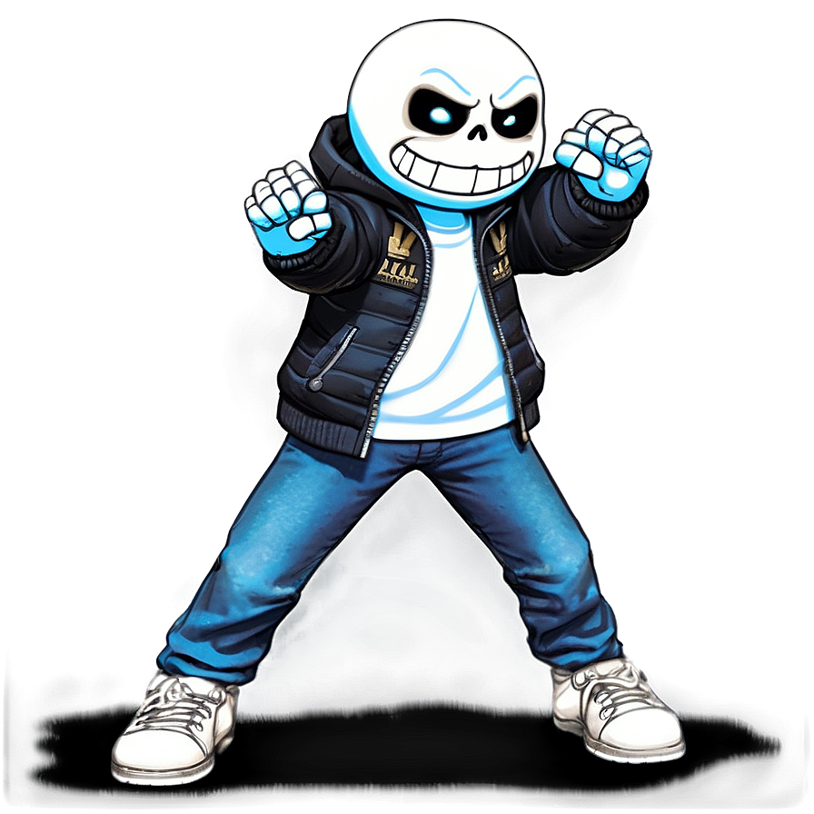 Sans In Battle Stance Png Erm1 PNG image