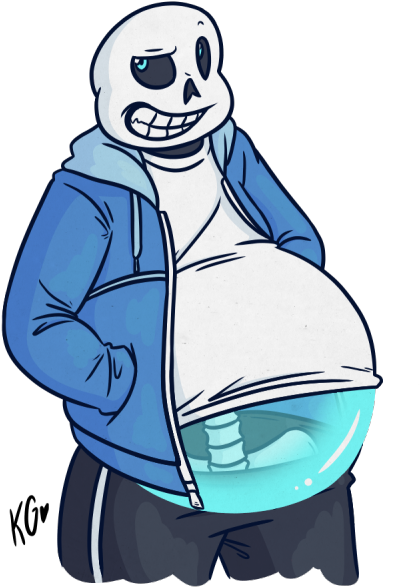 Sansthe Skeleton Undertale Artwork PNG image